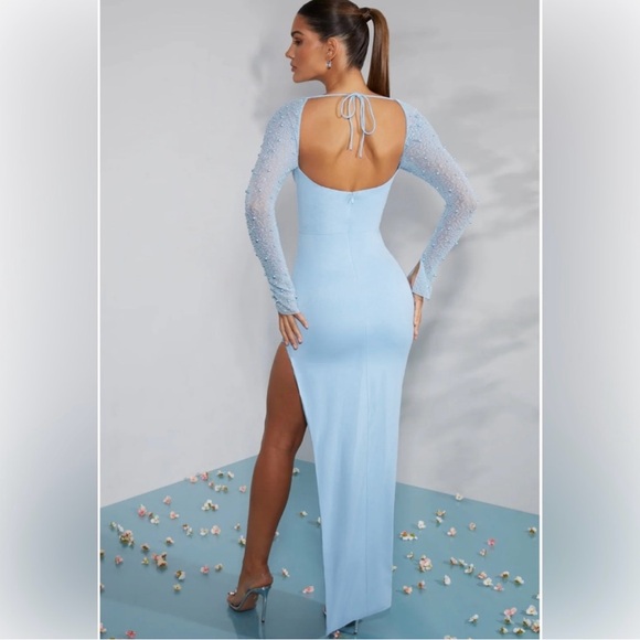 square neck bodycon dress Long Sleeve Mini Boys Dress Pants Set Color:Color status_Core GLOBAL